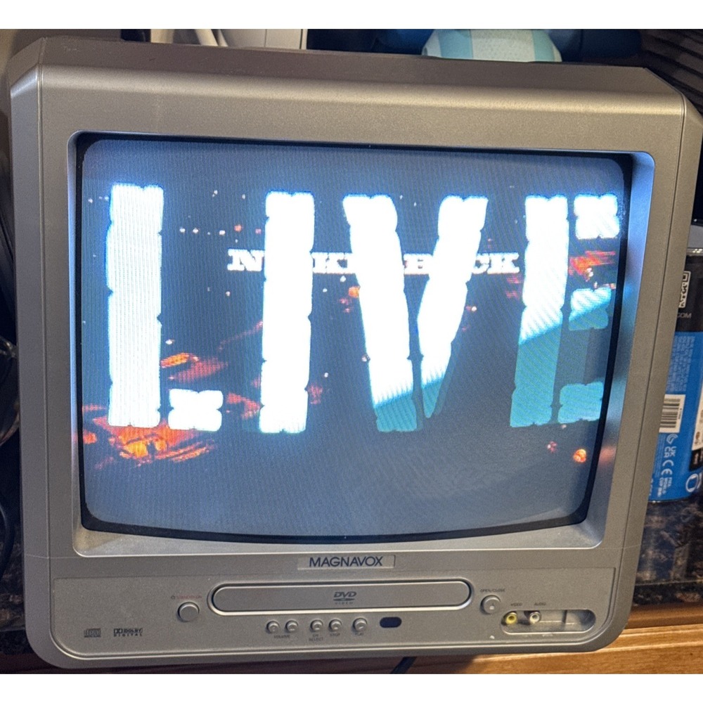 Magnavox MWC13D6 TV DVD Player Combo Tested NO Remote Retro Gaming CRT